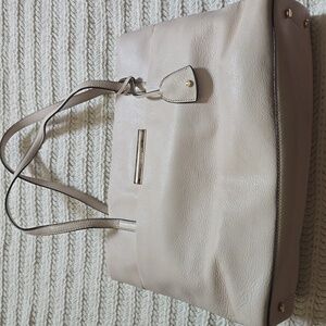 Kate Spade Cream Leather Tote Bag